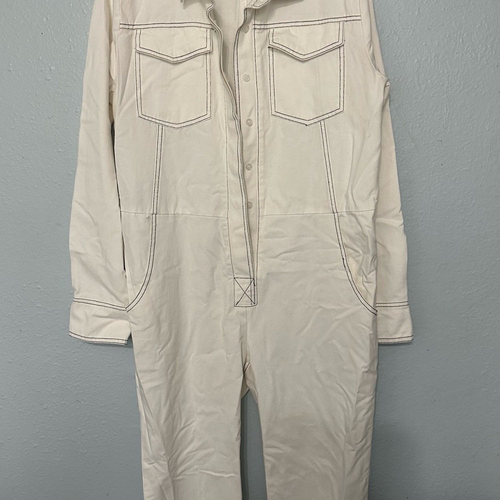 Cream Jumpsuit